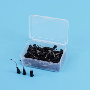 Cepillo <span class=keywords><strong>Dental</strong></span> negro desechable Smoothtip, punta de flujo, dispensador predoblado, suministro de equipos dentales de aguja - Product Image 6