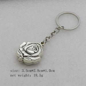 Fournisseur d'usine, vente en gros et au détail, porte-clés en métal, pendentif, cadre photo à ouverture et fermeture, bijoux créatifs, pendentif - Product Image 5