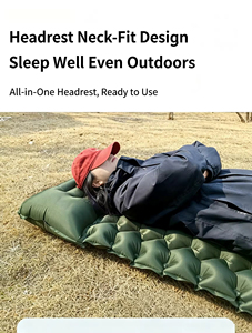 Foot Pressed Self Inflatable Sleeping Pad TPU Ultralight Compact Air <b>Mattress</b> Built-in Pump Pillow Portable Camping Travel Mat - Product Image 6
