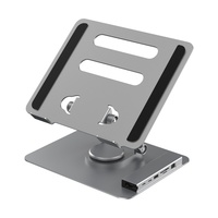 Station d'accueil 7-en-1 Type C pour ordinateur portable et tablette, support de bureau, hub USB 3.0 pour ordinateur, idéal pour le bureau et les voyages – Approvisionnement direct usine
