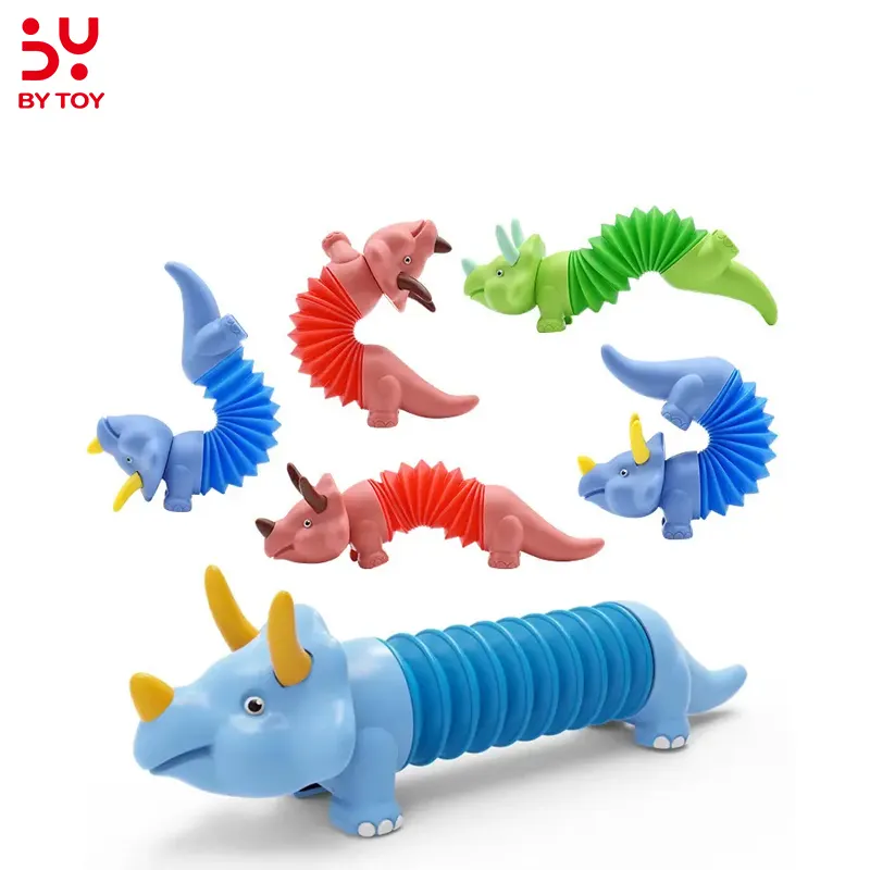 BSCI novità Twist Body antistress Pop Fidget Tube Toy Juguetes sensoriali Stretch Dinosaur Decompression Pipe Toys