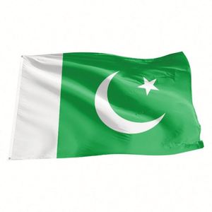 Drapeaux de bonne qualité en gros d'usine de tous les pays Pakistan Drapeaux, bannières - Product Image 1