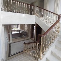 Rampe d'escalier duplex personnalisée, design serpent, aluminium, fer, métal, épaisseur du verre 12 mm, durable, sécuritaire, garantie 3 ans