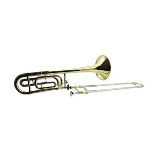 Trombone Ténor SEASOUND OEM JYTB505 en Laiton, Clé Sib/Fa, Coulisse d'Accord Dorée, Instrument de Musique - Product Image 1