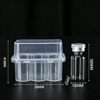 Boîte de 2 flacons de 3 ml en PP pour vaccin, transparente, pour poudre lyophilisée, emballage plastique, boîte de rangement pour flacons Cillin