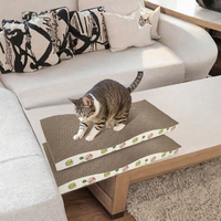 Griffoir pour chat moderne OEM, forme ondulée, en carton ondulé résistant aux rayures, nouveau design, haute durabilité