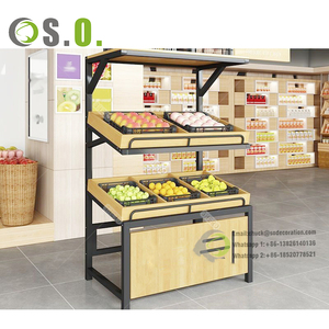 Diseño de supermercado Tienda comercial Estantería Góndolas para supermercado Estante de exhibición de supermercado usado Metal - Product Image 3