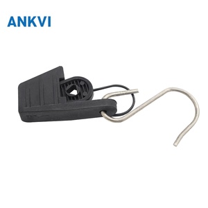 Serre-câble en acier inoxydable type bec de canard pour ancrage de câble aérien FTTH - Product Image 6