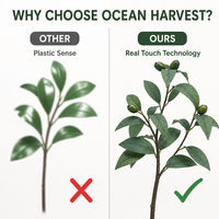 OH Arts Europese Mode Nieuw Ontwerp Kunstplanten & Groen Eucalyptus Fruittakken Met Bladeren voor Huisdecoratie