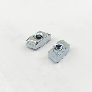 Rhombus Nut Made Of Zinc Plated Carbon Steel For 8mm Slot Aluminum Profile