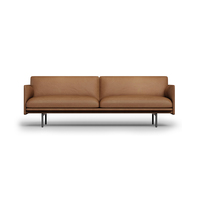 Ensemble de canapés de bureau modulaires en tissu marron au design moderne, deux places, pour le bureau à domicile