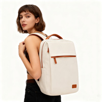 Sac à dos professionnel simple, imperméable et respirant en denim avec doublure en polyester, sac de voyage pour ordinateur portable et sac d'école