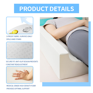 OEM ODM R-förmiges Medizinisches Drehkissen mit Rutschfester Granulatbasis Pflegekissen für Bettlägerige Patienten 55cmx25cmx15cm - Product Image 5