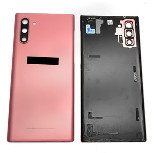 Original pour Samsung pour <span class=keywords><strong>Galaxy</strong></span> Note10 boîtier noir panneau boîtier porte arrière <span class=keywords><strong>coque</strong></span> en verre couvercle de la batterie avec barre pour les modèles N97 - Product Image 6