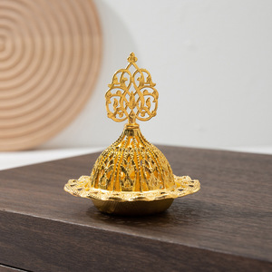 Altın Gümüş Çok Amaçlı Metal Tütsülükler Arap Dekorları Dini Kullanım İçin Orta Doğu Tütsü Yakıcı Mumluklar - Product Image 3