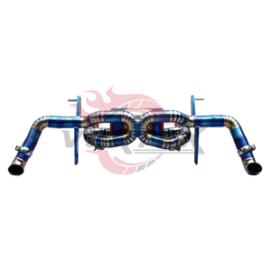 Escape de titanio azul quemado Vortex Racing para Audi R8 V10 5.2L N/A, piezas de ajuste de sonido - Product Image 1