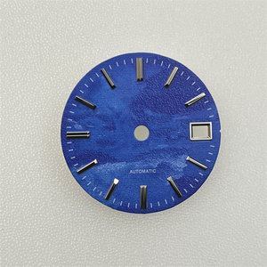 Esfera de Reloj con Textura de Meteorito, Marcadores <span class=keywords><strong>Luminosos</strong></span> de Metal Pulido en <span class=keywords><strong>3D</strong></span>, Compatible con NH35 Directo de Fábrica, Personalizable OEM - Product Image 2