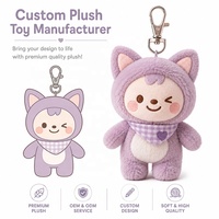 Offre Spéciale : Porte-clés en Peluche Personnalisé, Boîte Mystère, Jouet en Peluche OEM ODM, Breloque de Sac en Peluche Douce avec Étiquette Logo pour Cadeaux de Marque