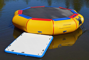 Plateforme flottante gonflable en PVC EJIA PW1 pour la baignade et la pêche au SUP, capacité 100-500 kg, plus de 10 passagers - Product Image 5