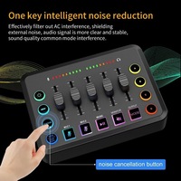 Studio de Production Podcast Tout-en-un 3,5 mm avec Mixeur Audio et Microphone pour Streaming en Direct sur PC, Smartphone et Ordinateur de Bureau