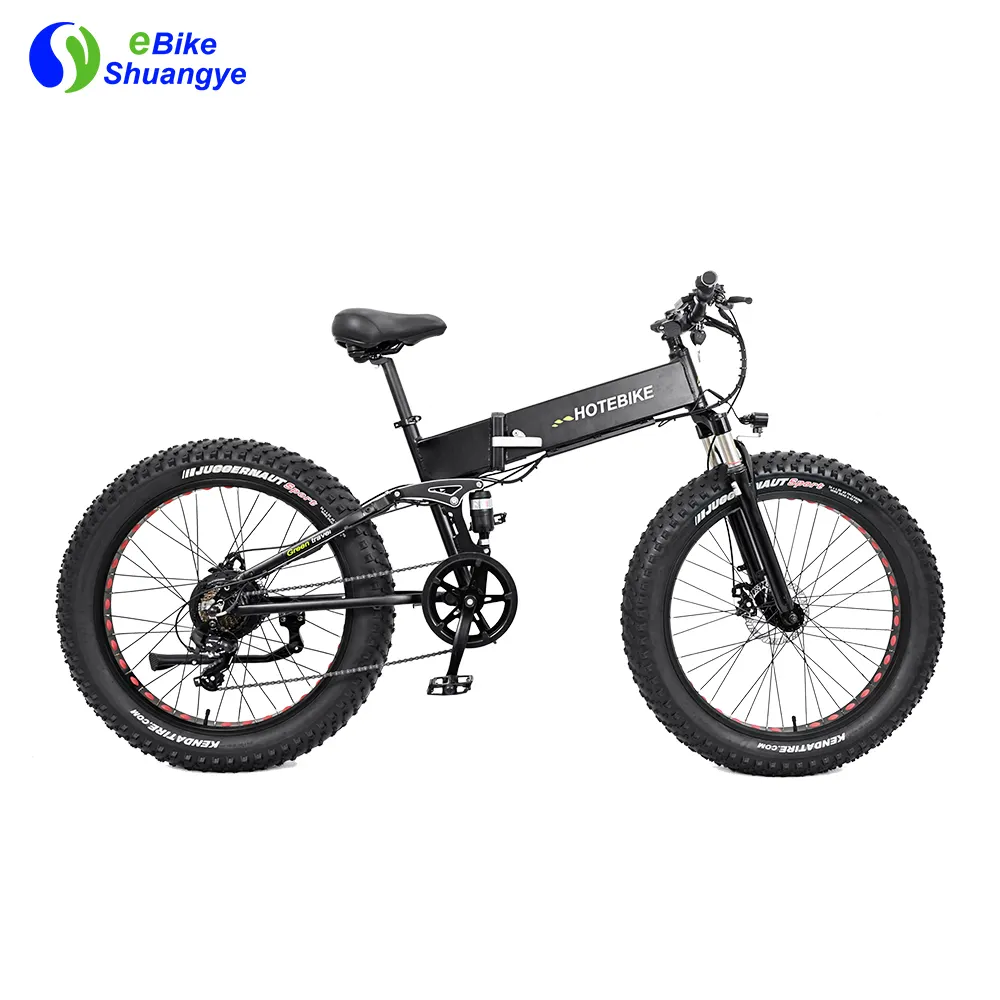 Yeni katlanır elektrikli bisiklet 750W elektrikli bisiklet 48V 48 G4F 26 inç E bisiklet tam süspansiyon ebike motosiklet