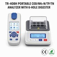 Analyseur portable de la qualité de l'eau TR-408H, testeur COD, NH3-N, TP, TN, SS pour la surveillance des eaux usées industrielles et les situations d'urgence