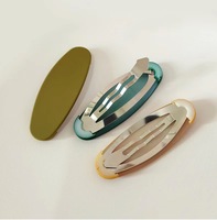 10 couleurs simples petites pinces à cheveux filles accessoires de cheveux multi couleur et forme mate boutons-pression