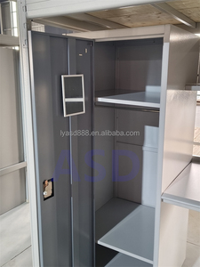 Bán buôn giá rẻ kim loại Loft ký túc xá giường với tủ quần áo bàn và Locker cho sinh viên đại học cho phòng ngủ hoặc trường học - Product Image 3