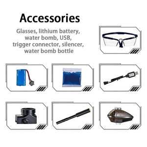 Sıcak Satış Uzay Silahı Şeklinde Su Bombası, Elektrikli Su Mermisi Tabancası Açık Hava Yaz Oyuncakları Parti Plajı, Çocuklar İçin Harika Hediye - Product Image 4