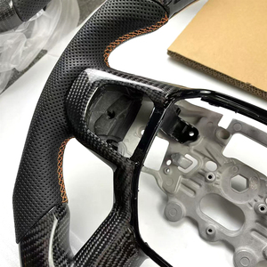 พวงมาลัยรถพรีเมี่ยม, สำหรับรถ Ford Raptor F150มัสแตง M5 M2โฟกัส X5 X6หนังคาร์บอนไฟเบอร์สไตล์สปอร์ตอัพเกรด - Product Image 5
