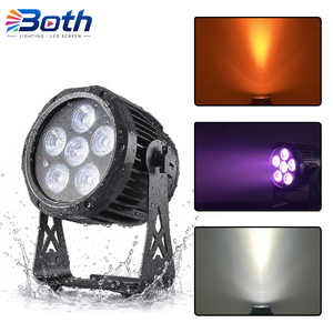 6in1 RGBWA UV Outdoor <b>Battery</b> Par Light 6x18W Wireless <b>LED</b> Wash Fixture for DJ Stage - Product Image 1