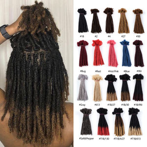 Seriöse Lieferanten Dreadlocks Hombre Locks Naturels 4-24 Zoll Verfügbare Loc Extensions Dread Lock Echthaar Natur haars chlösser - Product Image 1