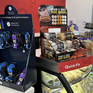 Cartón Corrugado Diseño Libre Impresión Personalizada Esmalte de Uñas Lápiz Labial Cosmético Tienda de Maquillaje Mostrador de Perfume Caja de Exhibición - Product Image 6