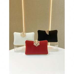 Bolso de Mano de Cristal con Forma de Lazo de Satén, Cadena para el Hombro, Bolsos Elegantes para Mujer, Bolso de Fiesta, Bolso de Mano para Eventos - Product Image 4