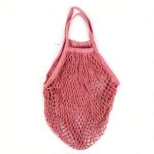 Sac en coton pliable écologique avec cordon de serrage, logo rayé imprimé personnalisé, sac de shopping à poignée, emballage promotionnel, lavable - Product Image 4