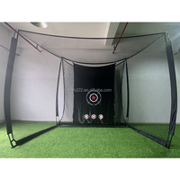 Jaula de golf más vendida, jaula de rango de red, 10x8 pies, práctica de golf, pantalla de impacto de red, pantalla de simulador en blanco