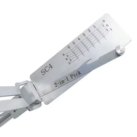 Herramientas Lishi Hu92 Mit11 Nsn14 Toy43 Hu46 Ym28 Hy15 Hu64 Hu66 Cy24 2 en 1, Herramientas de Cerrajería para Abrir y Decodificar Cerraduras de Automóviles