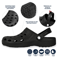 Sandales pour hommes HEVA, sabots d'été personnalisés, sabots de jardin unisexes avec logo personnalisé, chaussures plates en EVA, tongs personnalisées pour hommes
