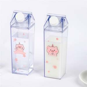 Wholesale Custom <b>BPA</b> <b>Free</b> 500Ml 1000Ml Reusable Transparent Plastic Direct Drinking Leak-Proof Party Use <b>Water</b> <b>Bottle</b> - Product Image 4