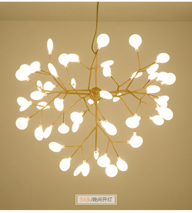 Nordique Postmoderne boule de verre <span class=keywords><strong>Lustre</strong></span> à bulles Luciole Arbre Branches <span class=keywords><strong>Lustre</strong></span> Couleur or <span class=keywords><strong>Spoutnik</strong></span> Plafonnier - Product Image 4