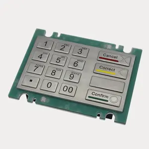 可编程安卓金属Ingenico Pos PIN PAD键盘，带液晶显示器，用于自动柜员机结帐加油站数控服务