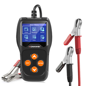 Testeur numérique de <span class=keywords><strong>batterie</strong></span> de voiture Analyseur de démarrage Konnwei KW600 12V Plomb Acid AGM GEL EFB Battery Checker <span class=keywords><strong>en</strong></span> polonais russe espagnol - Product Image 1