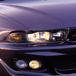 1 Par de Cubiertas Decorativas para Faros Delanteros de Fibra de Carbono para Mitsubishi Galant 1997 1998 1999 2000 2001 2002 - Product Image 5