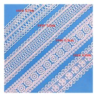 Ruban de dentelle en polyester blanc soluble dans l'eau en gros pour robes