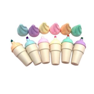 ปากกาไฮไลท์สีพาสเทลรูปไอศกรีมขนาดเล็กแบบใหม่ สำหรับ<span class=keywords><strong>ของขวัญ</strong></span> เครื่องเขียน และอุปกรณ์การเรียน - Product Image 2