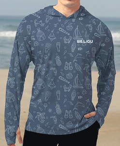 Veste de pêche à capuche personnalisable avec logo, haute élasticité, protection UV, douce et légère, pour activités de plein air - Product Image 6