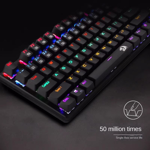 Redragon K208 hỗn hợp ánh sáng bàn phím cơ khí e-thể thao màu xanh lá cây trục PC máy tính xách tay Máy tính để bàn phổ PU BG bàn phím - Product Image 4