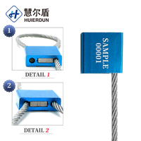Sceau de sécurité pour réservoir de carburant en aluminium HED-CS102 pour conteneurs et remorques avec impression personnalisée gratuite