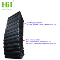Système de sonorisation professionnel à double enceinte line array passive de 10 pouces pour scène, concert, sonorisation en direct, concert en plein air, tournée, église, location