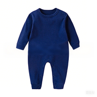 Combinaison bébé Kaiyue ODM à manches longues et ensemble 100% coton pour l'automne et le printemps, style Ins, couleur unie, vêtements pour bébé